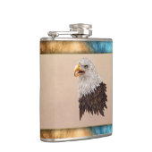American Bald Eagle Vinyl Wrapped Flask Flachmann (Rechts)