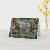 American Bald Eagle Weihnachtskarte Karte (Gelbe Blume)