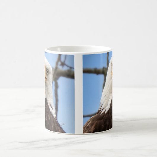 American Bald Eagle Wildlife Funny Kaffeetasse (Mittel)