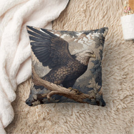 American Bald Eagle, William Morris Style Kissen