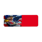 American Bald Eagle Wolf Flag Patriotic (Vorne)