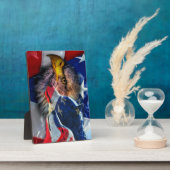 American Bald Eagle Wolf Flag Patriotic Fotoplatte (Seite)