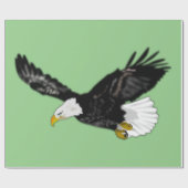 American Bald Eagle Wrapping Paper - Benutzerdefin Geschenkpapier (Flach)