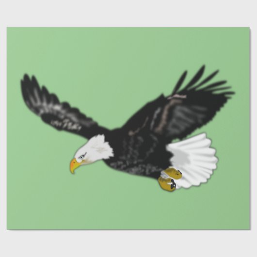 American Bald Eagle Wrapping Paper - Benutzerdefin Geschenkpapier (Flach)