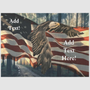American Bald Eagle Zuhause des Brave Tissue Papes Seidenpapier