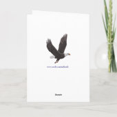 American Bald Eagles Birthday Card Karte (Rückseite)