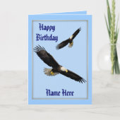 American Bald Eagles Birthday Card Karte (Vorderseite)