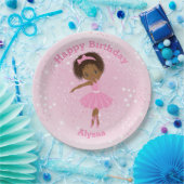 American Ballerina Birthday Paper Plate Pappteller (Party)