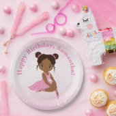 American Ballerina Birthday Paper Plate Pappteller (Party)