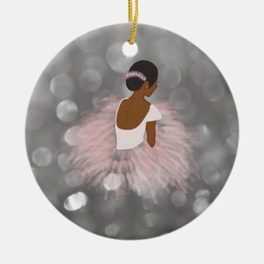 American Ballerina Dancer Keramik Ornament (Vorne)