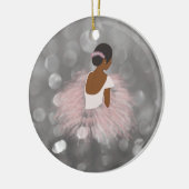 American Ballerina Dancer Keramik Ornament (Links)
