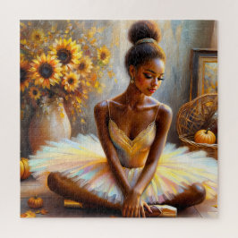 American Ballerina Herbst Sonnenblumen Puzzle