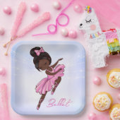 American Ballerina Pink, Lila Ballett Pappteller (Party)