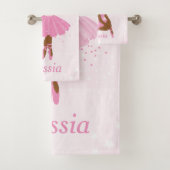 American Ballerina Pink Tutu Badetücher Badhandtuch Set (Insitu)