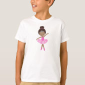 American Ballerina, Pink Tutu, Ballet Girl T-Shirt (Vorderseite)