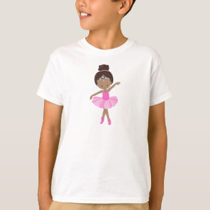 American Ballerina, Pink Tutu, Ballet Girl T-Shirt