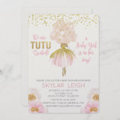 American Ballet Baby Shower Einladung (Vorne/Hinten)