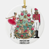 American Ballet Dancer and Nutcracker Keramik Ornament (Vorne)