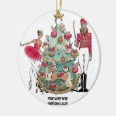 American Ballet Dancer and Nutcracker Keramik Ornament (Links)