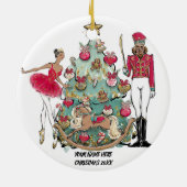 American Ballet Dancer and Nutcracker Keramik Ornament (Hinten)