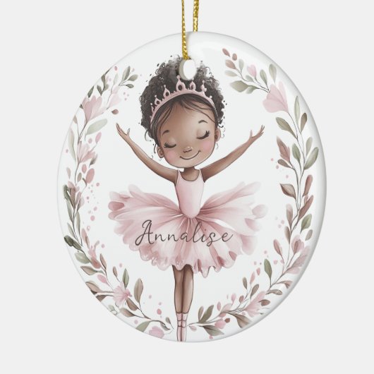 American Ballet Dancer Keramik Ornament (Links)