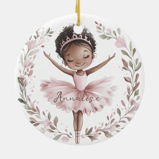 American Ballet Dancer Keramik Ornament (Hinten)