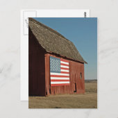 American Barn Postkarte (Vorne/Hinten)