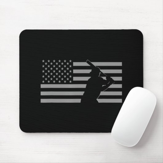 American Baseball Baseball Mousepad (Mit Mouse)