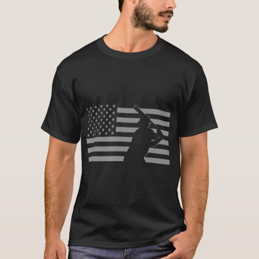 American Baseball Baseball T-Shirt (Vorderseite)