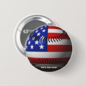 American Baseball Button (Vorne & Hinten)