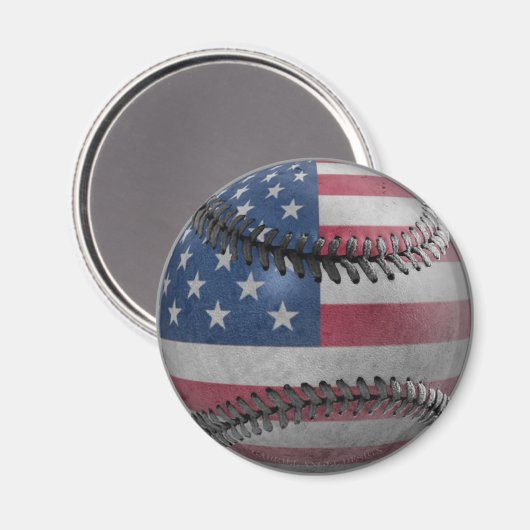 American Baseball Magnet (Vorderseite/Rückseite)