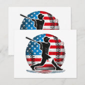 American Baseball Player Batter mit den Staaten (Vorne/Hinten)