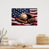 American Baseball Poster (Küche)