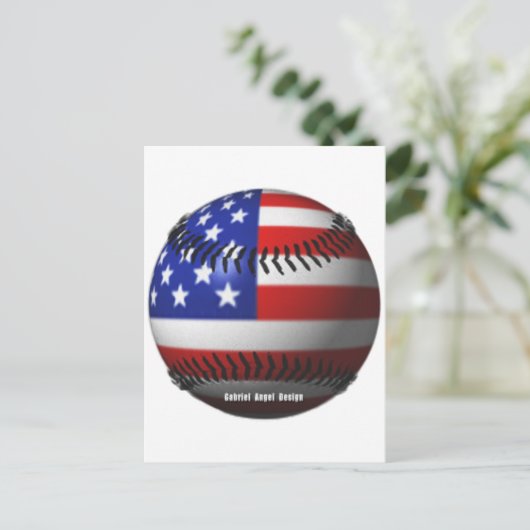 American Baseball Postkarte (Stehend Vorderseite)
