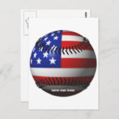 American Baseball Postkarte (Vorne/Hinten)