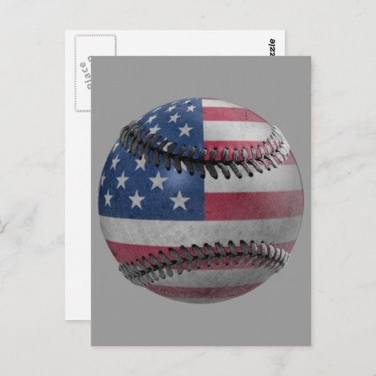 American Baseball Postkarte (Vorne/Hinten)