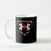 American Baseball Under Armor Shirt Kaffeetasse (Links)