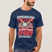 American Baseball Uni Team Sport Division T-Shirt (Vorderseite)