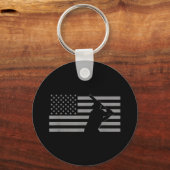 American Baseball USA Flag Baseball Schlüsselanhänger (Vorderseite)