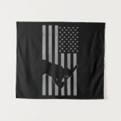 American Baseball USA Flag Baseball Wandteppich (Vorderseite (Horizontal))