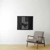 American Baseball USA Flag Baseball Wandteppich (Beispiel (Horizontal))