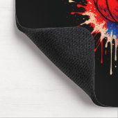American Basketball Splash Ball Player Team Kids B Mousepad (Ecke)