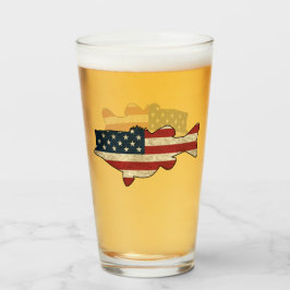American Bass Beer Glass Glas