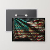 American Battle Flag Button (Vorderseite/Rückseite)