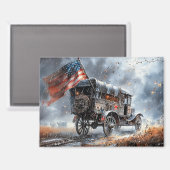 American Battle Flag Magnet (Vorderseite/Rückseite)
