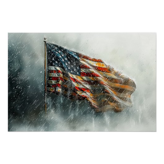 American Battle Flag Poster (Vorderseite)