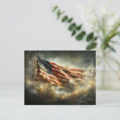 American Battle Flag Postkarte (Stehend Vorderseite)