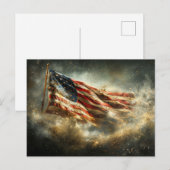 American Battle Flag Postkarte (Vorne/Hinten)