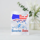 American Bavarian Roots Card Postkarte (Stehend Vorderseite)