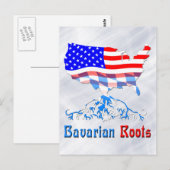American Bavarian Roots Card Postkarte (Vorne/Hinten)